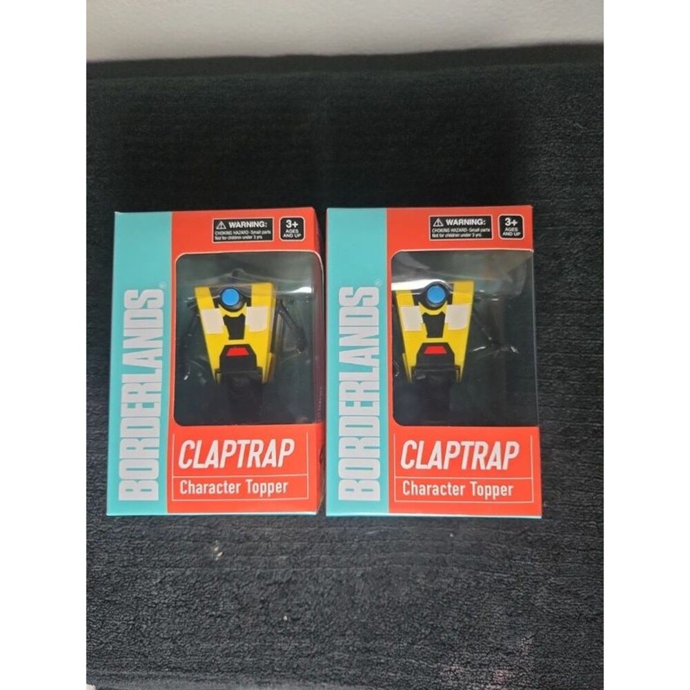 Borderlands Movie Theater Exclusive Claptrap Character Cup Topper Pair Set of 2